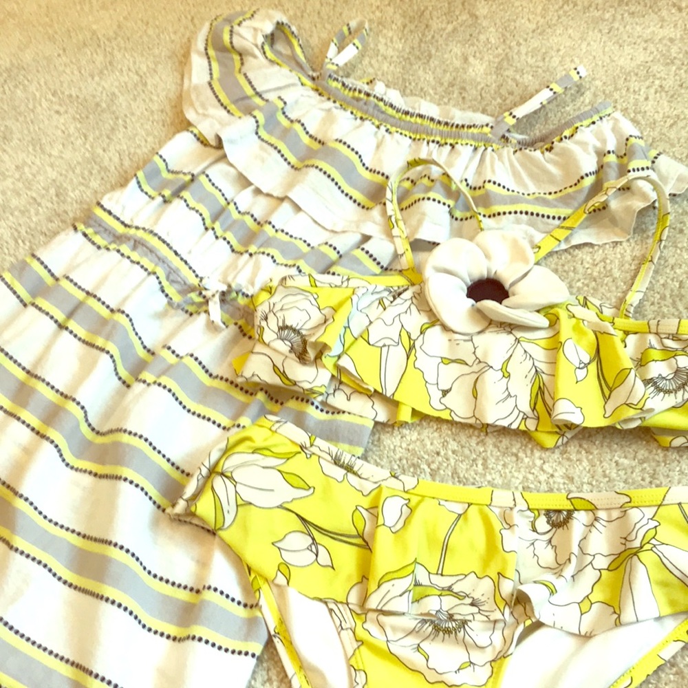 Janie and Jack bikini and coverup set
